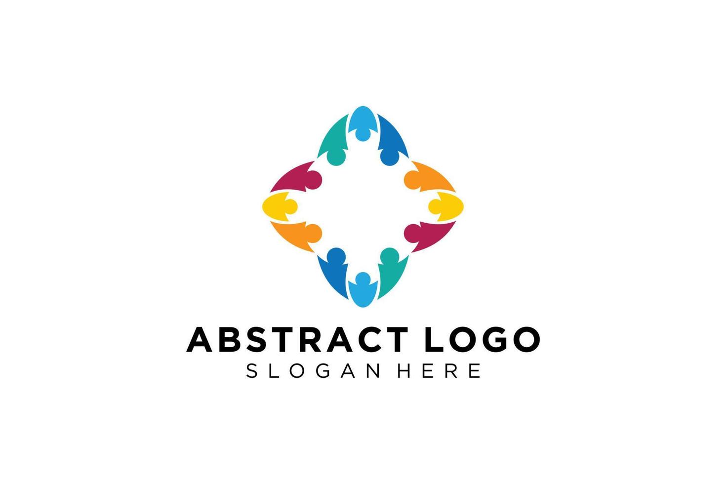 Vector abstract people and family logo collection,people icons, health logo template, care symbol.