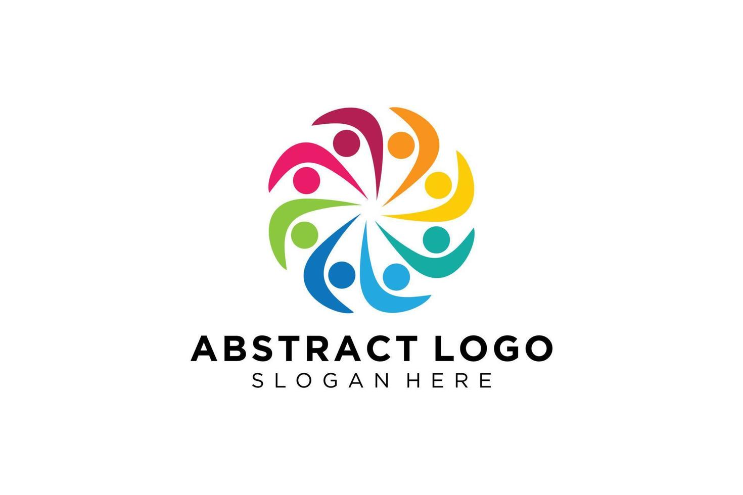 Vector abstract people and family logo collection,people icons, health logo template, care symbol.