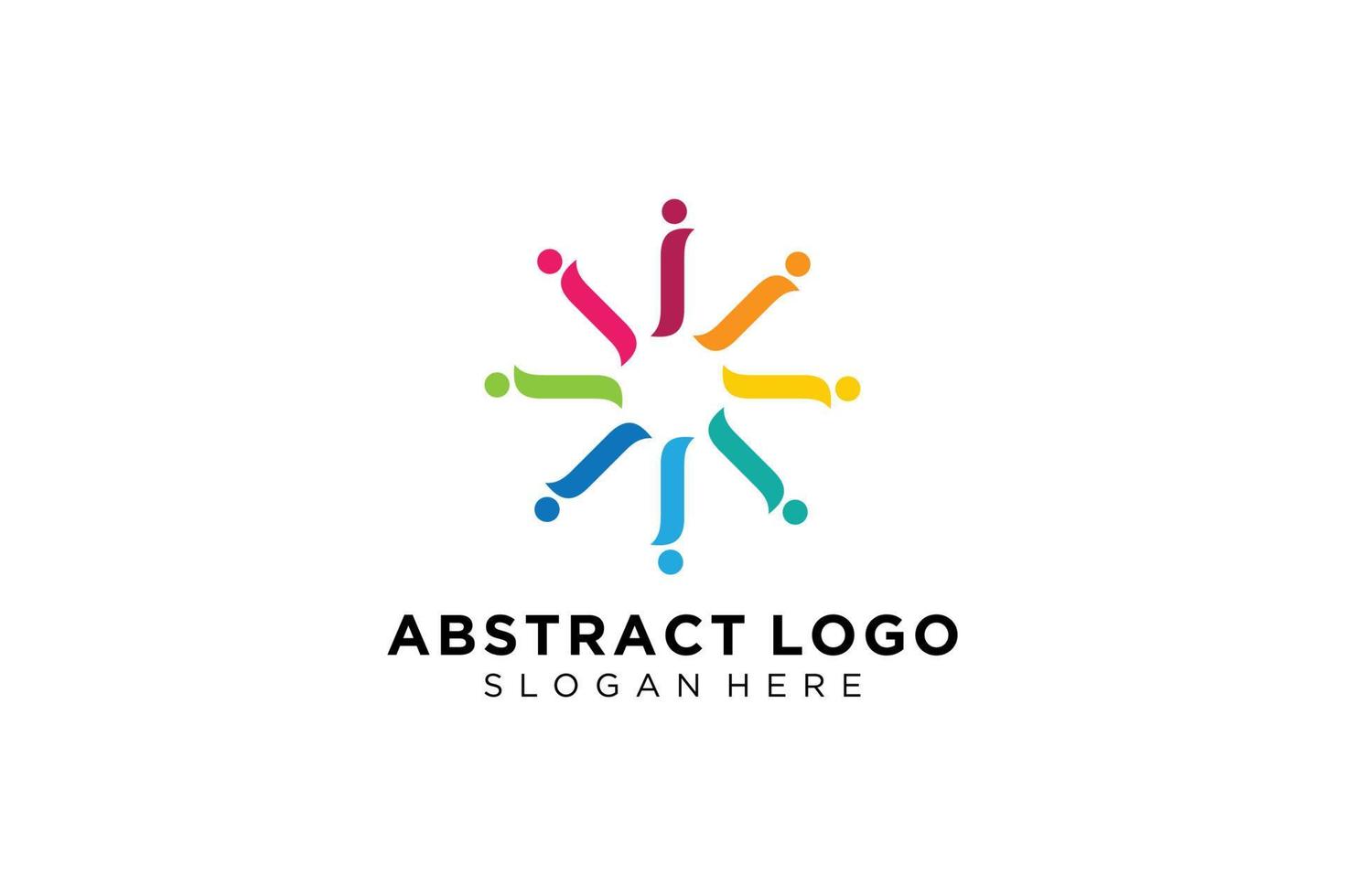 Vector abstract people and family logo collection,people icons, health logo template, care symbol.