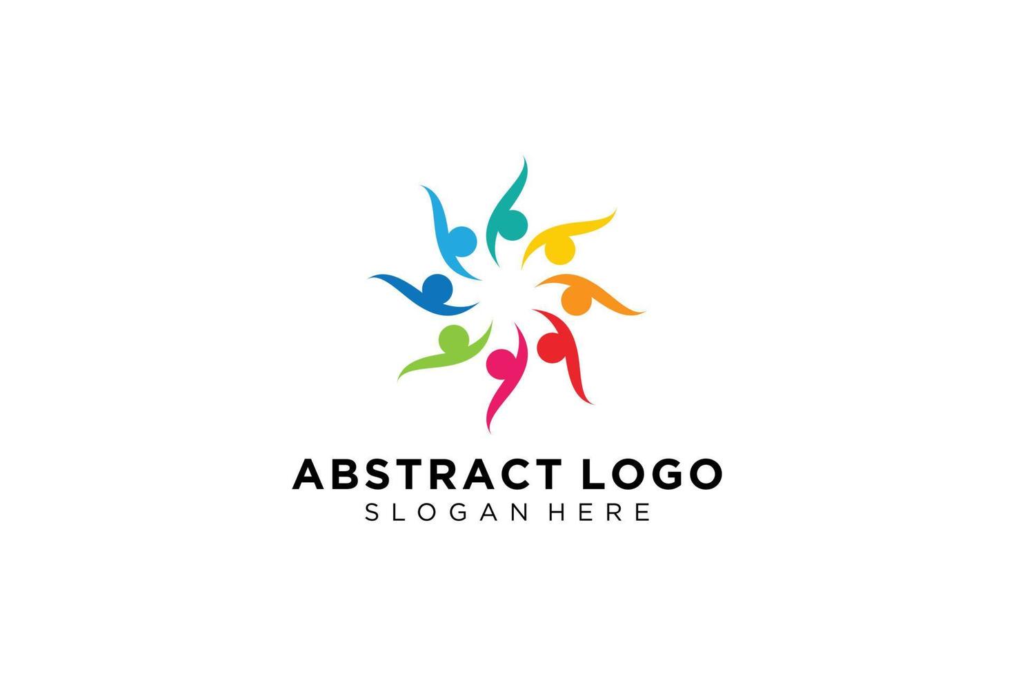 Vector abstract people and family logo collection,people icons, health logo template, care symbol.