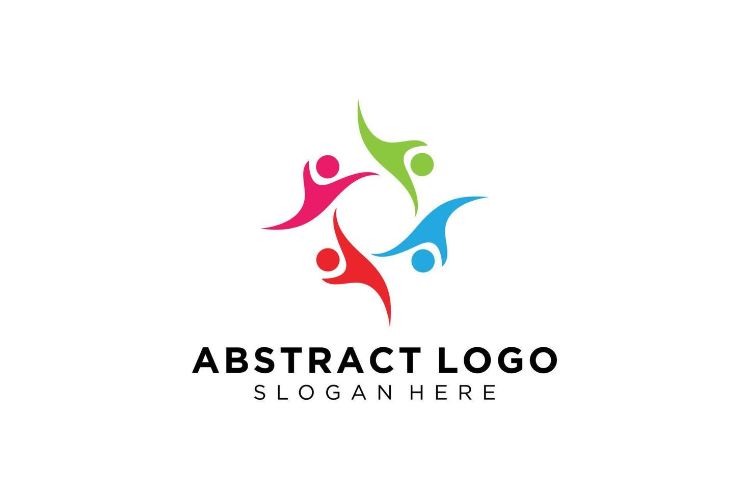 Vector abstract people and family logo collection,people icons, health logo template, care symbol.