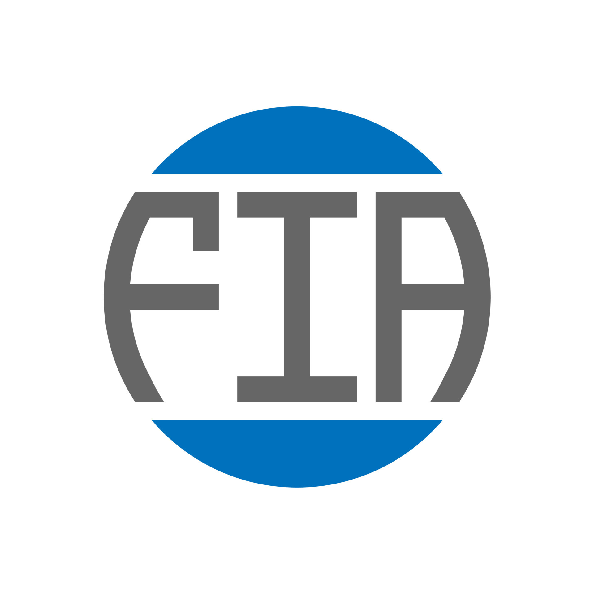 FIA letter logo design on white background. FIA creative initials