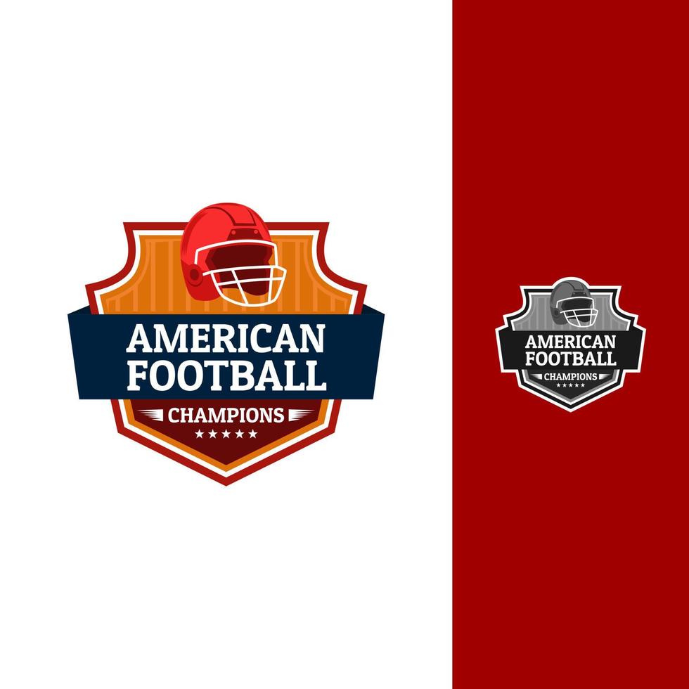 Premium Vector  American football championship logo and badge