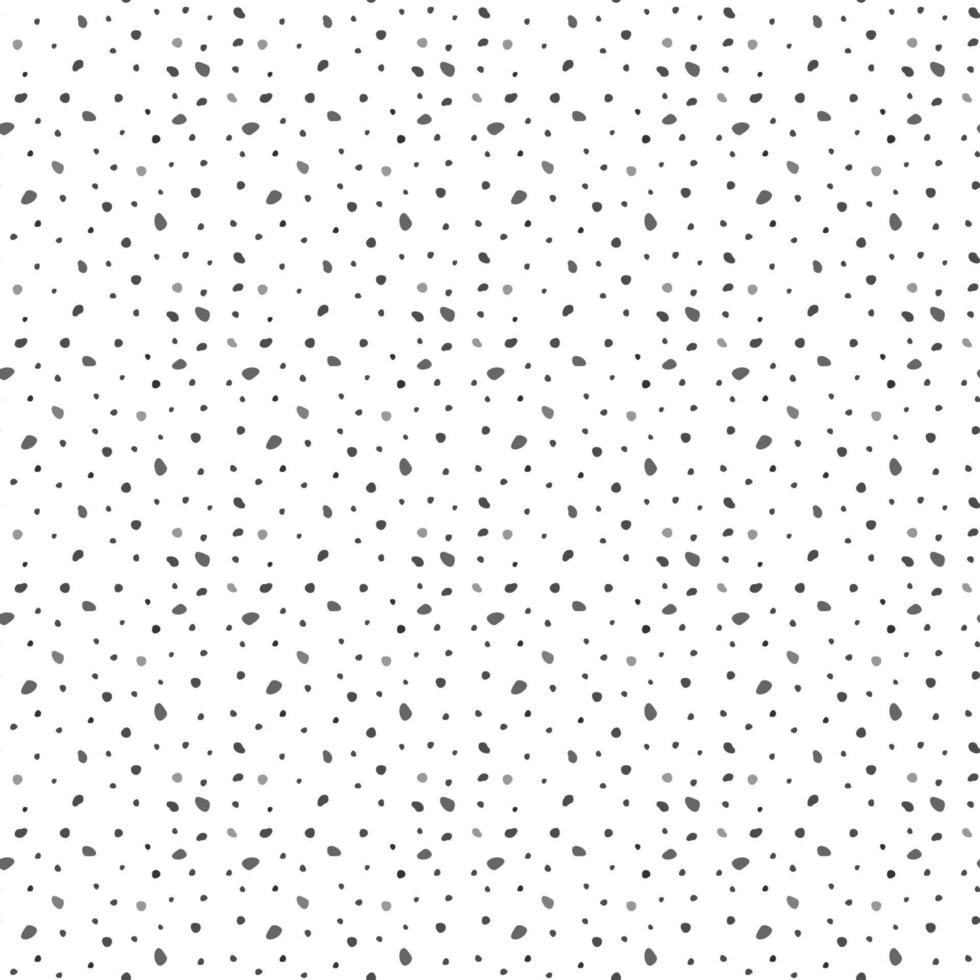 Abstract dotted seamless pattern. background with asymmetric simple spots of gray scale. Vector illustration of monochrome texture.