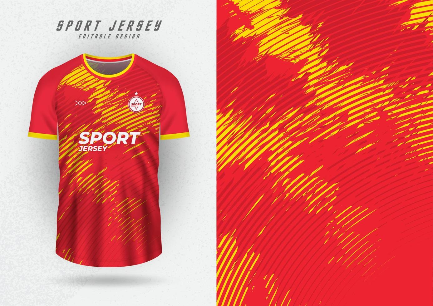 fondo de diseño de camiseta para equipo jersey carreras ciclismo juego de fútbol rayas rojo vector