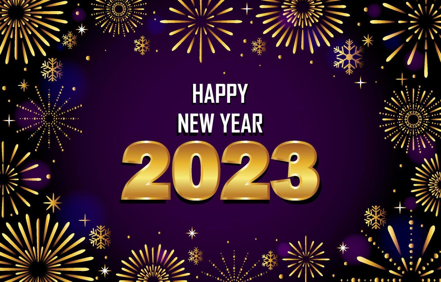 Happy New Year 2023 Background vector