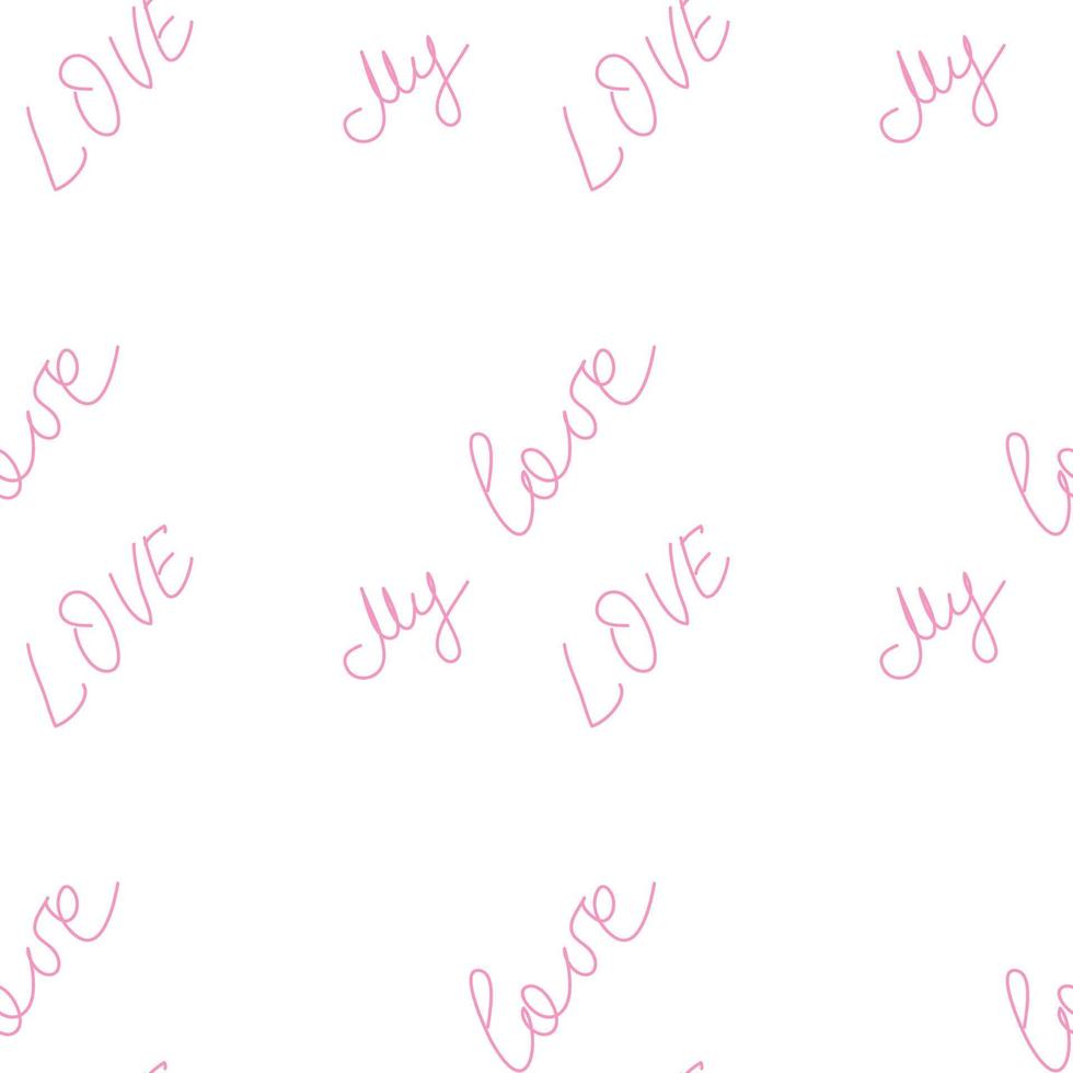 love you hearts romantic pattern illustration isolated on white. black and white seamless pattern for wallpaper, textiles, packaging, scrapbooking, foil stamping. vector