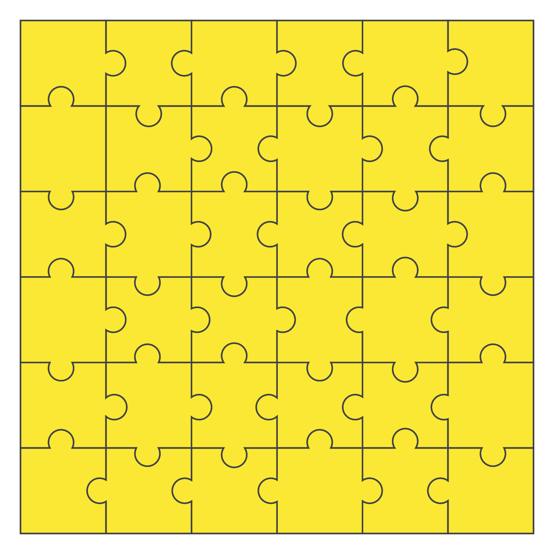Jigsaw puzzle vector blank templates and colorful patterns 36 pieces Jigsaw puzzle vector blank templates and colorful patterns 36 pieces