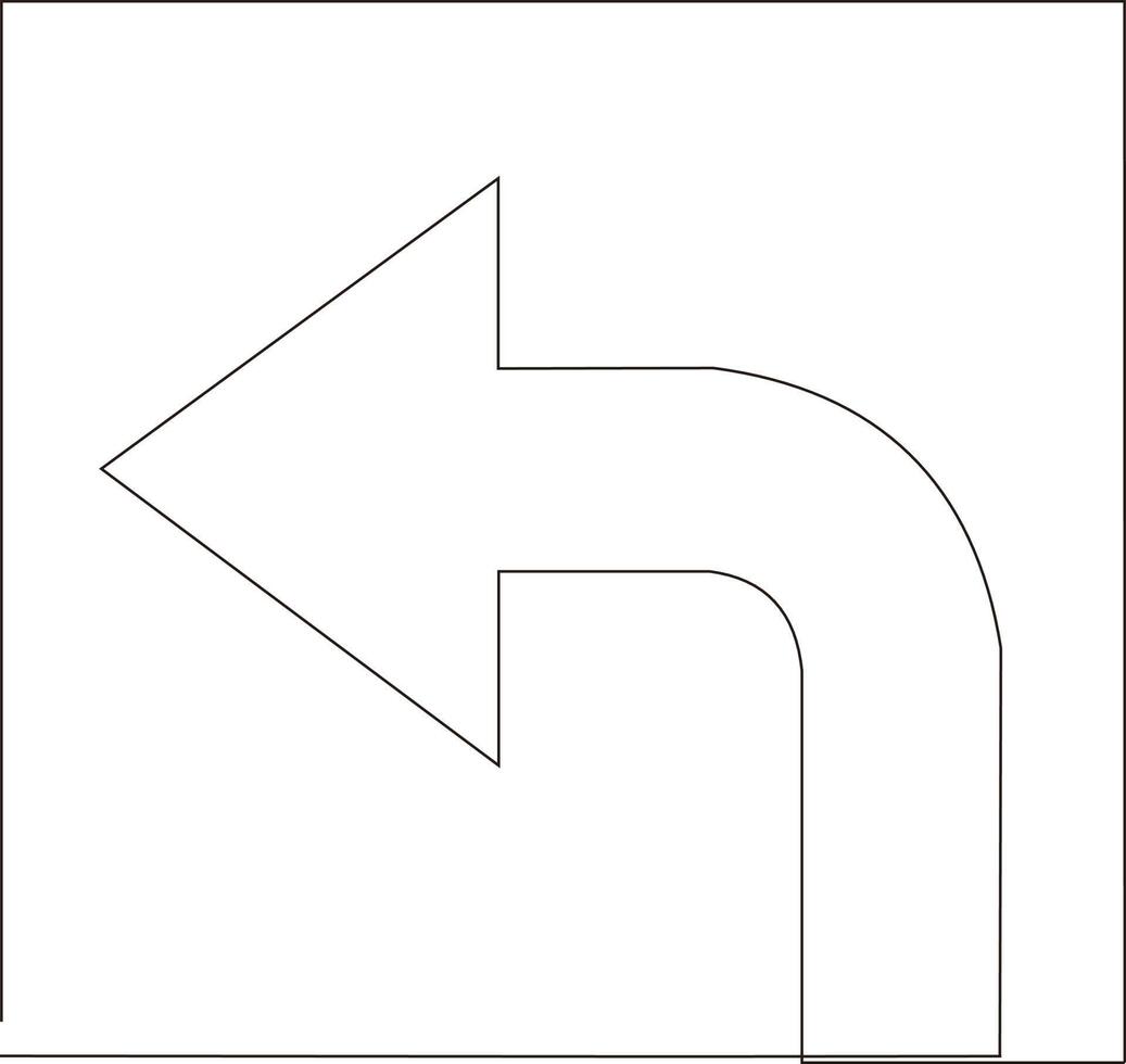 continuous line art drawing of traffic signs vector