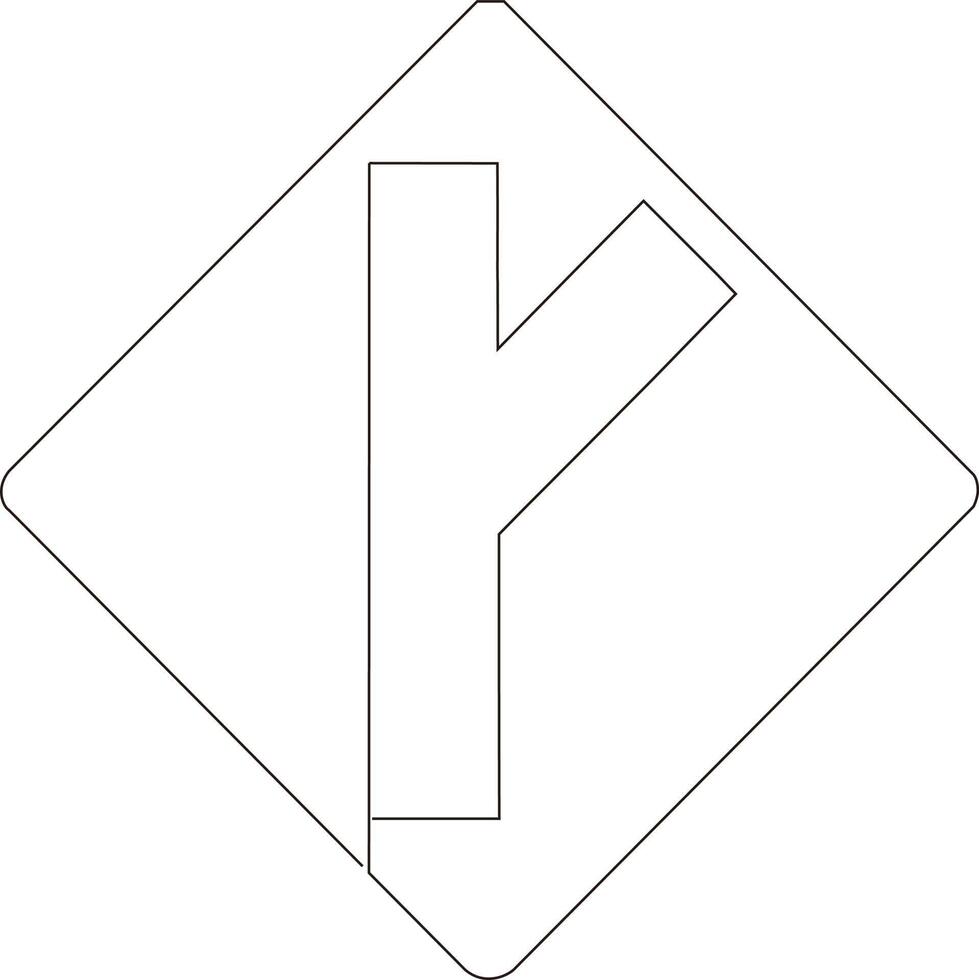 continuous line art drawing of traffic signs vector