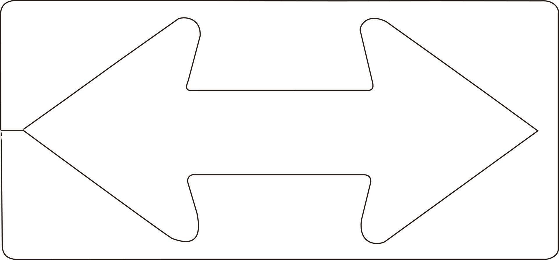 continuous line art drawing of traffic signs vector