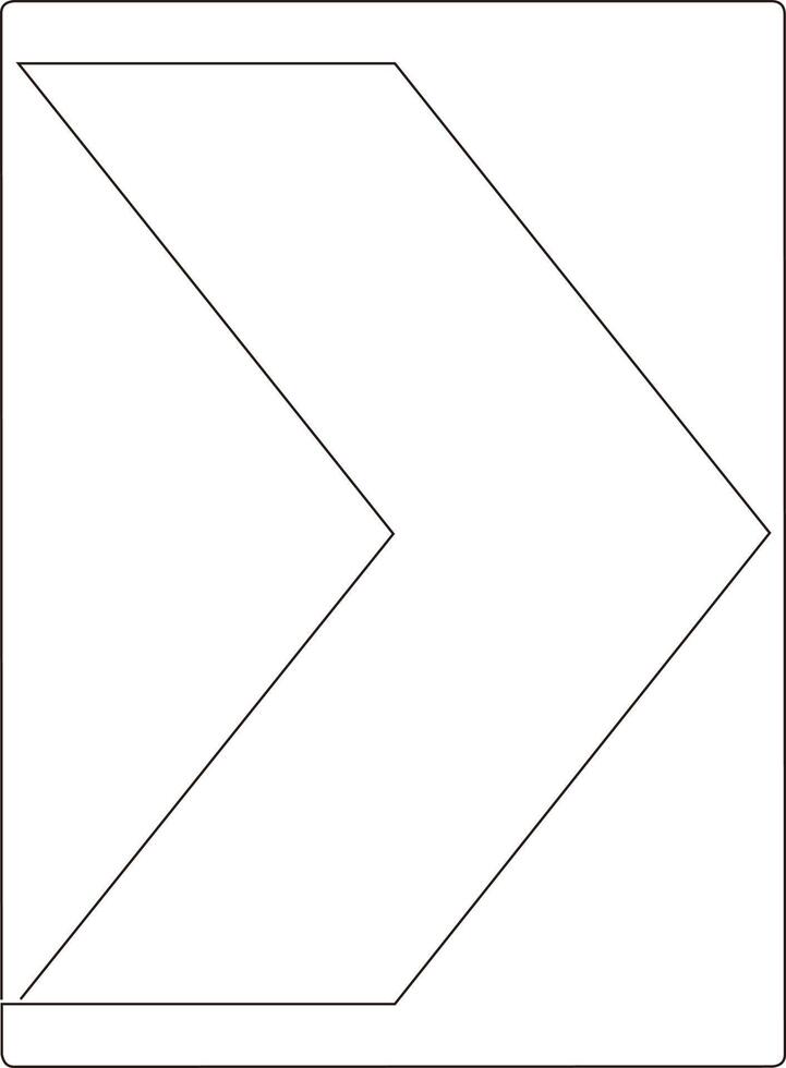 continuous line art drawing of traffic signs vector