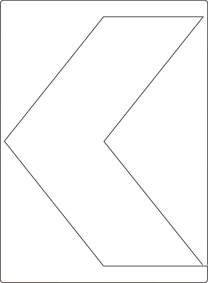 continuous line art drawing of traffic signs vector