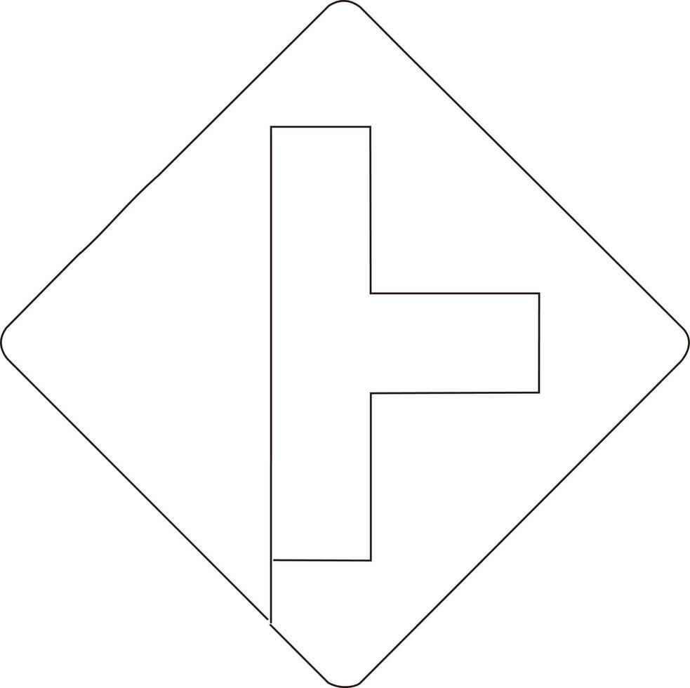 continuous line art drawing of traffic signs vector