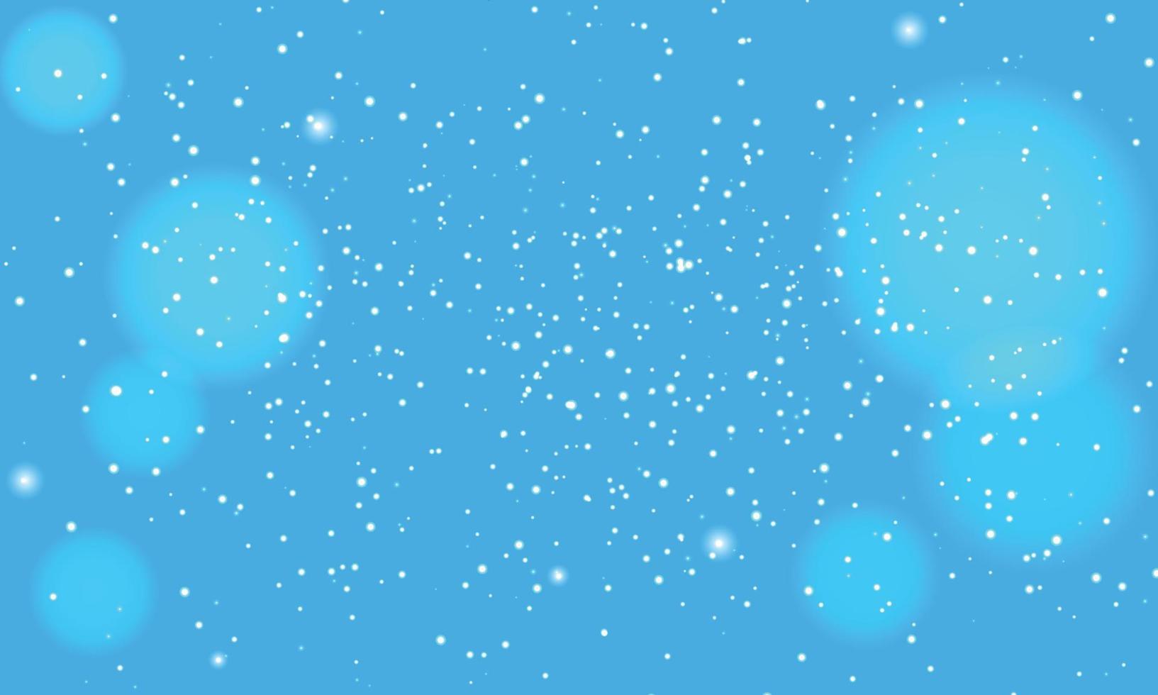 fondo de vector borroso abstracto con resplandor de luz, bokeh y partículas brillantes. efectos de iluminación de flash. fondo en color azul. ilustración vectorial