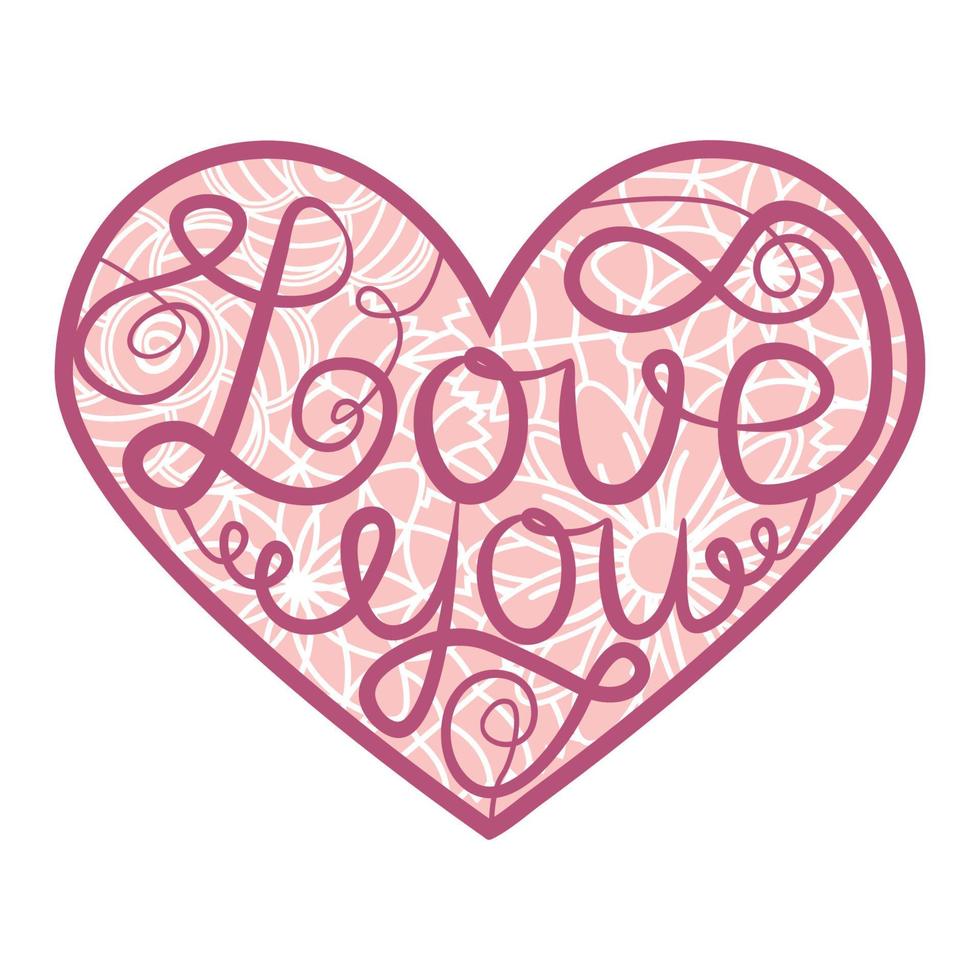Abstract ornamental heart shaped 3d. Cutout lacy ornate heart. Valentine's day greeting card. Laser cutting design vector