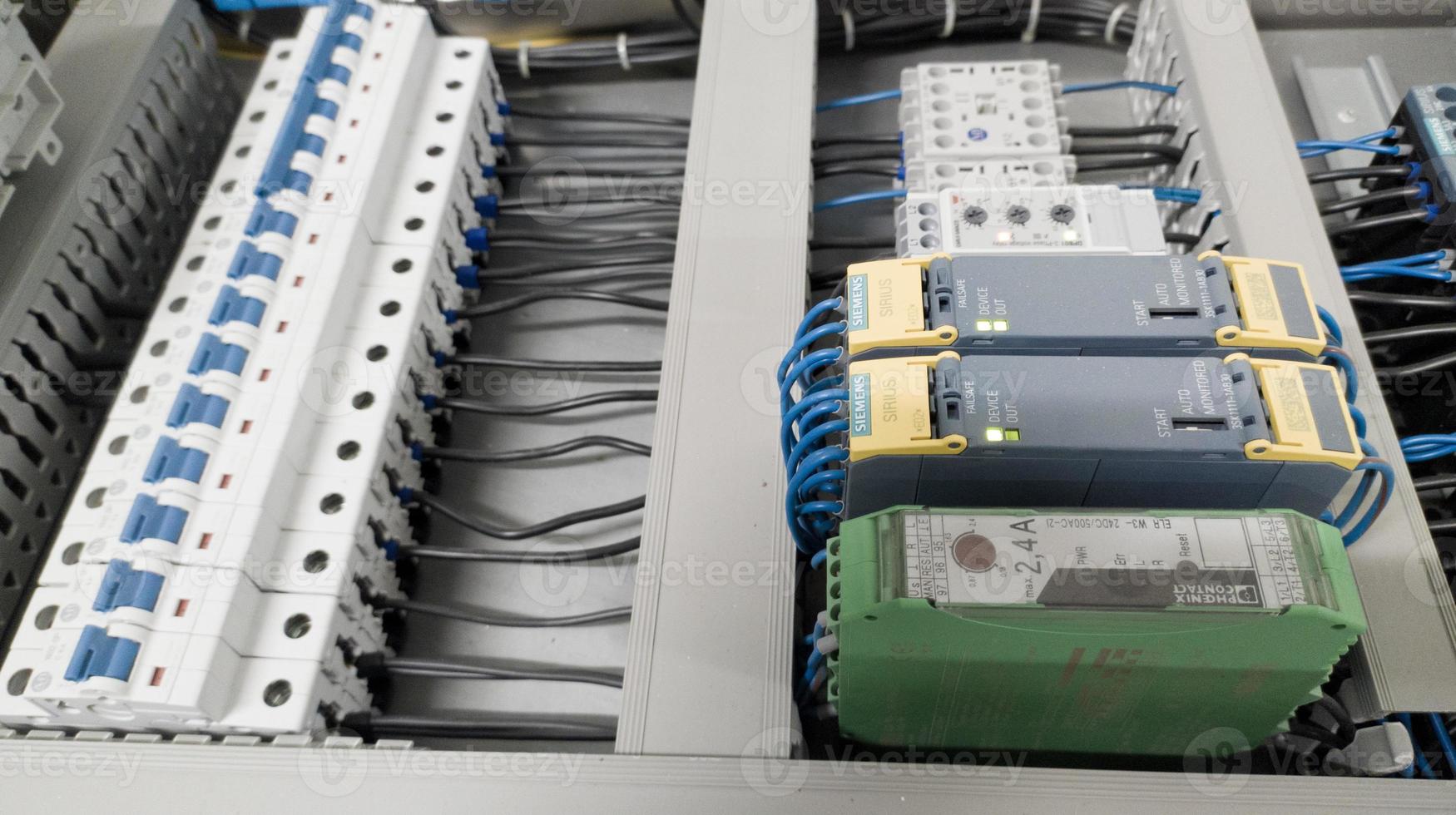 Component electric of power plant in industry. photo