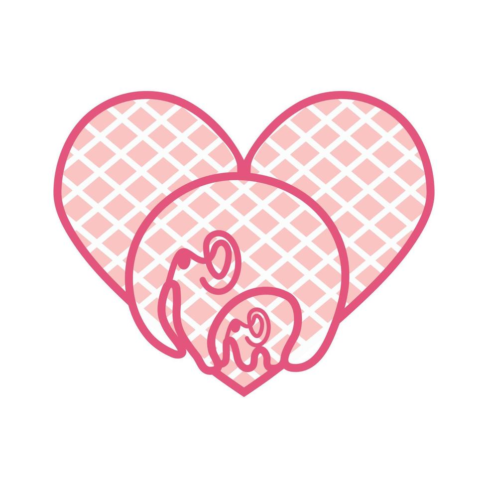 Abstract ornamental heart shaped 3d. Cutout lacy ornate heart. Valentine's day greeting card. Laser cutting design vector