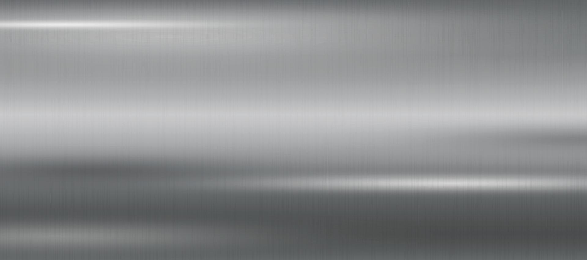 fondo panorámico textura de metal de acero plateado - vector