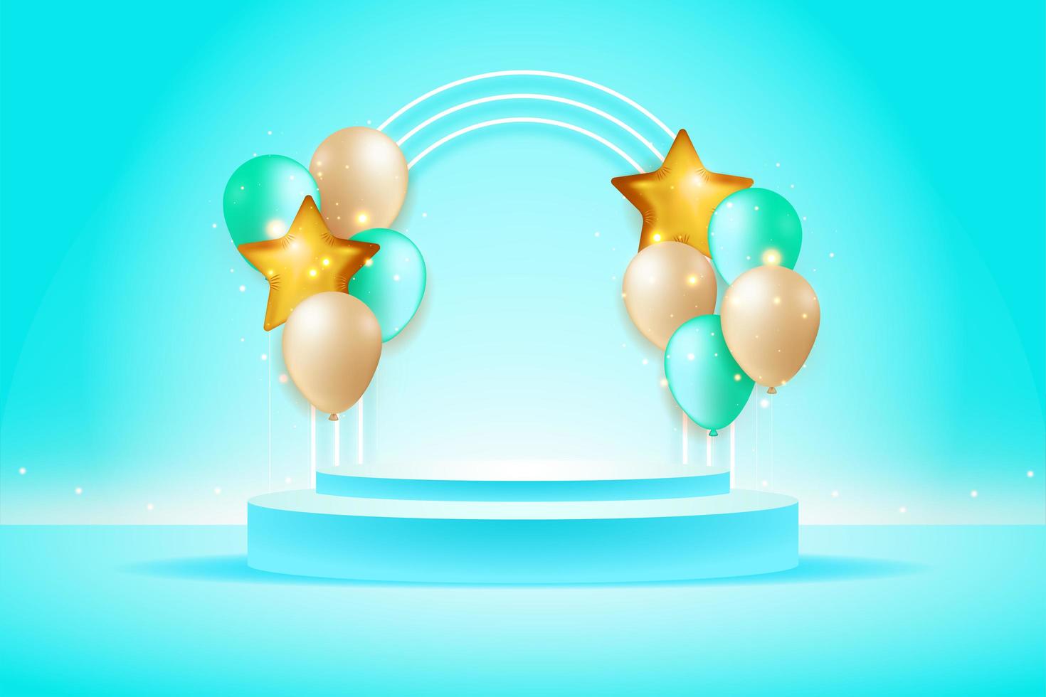 3d abstract scene background podium photo