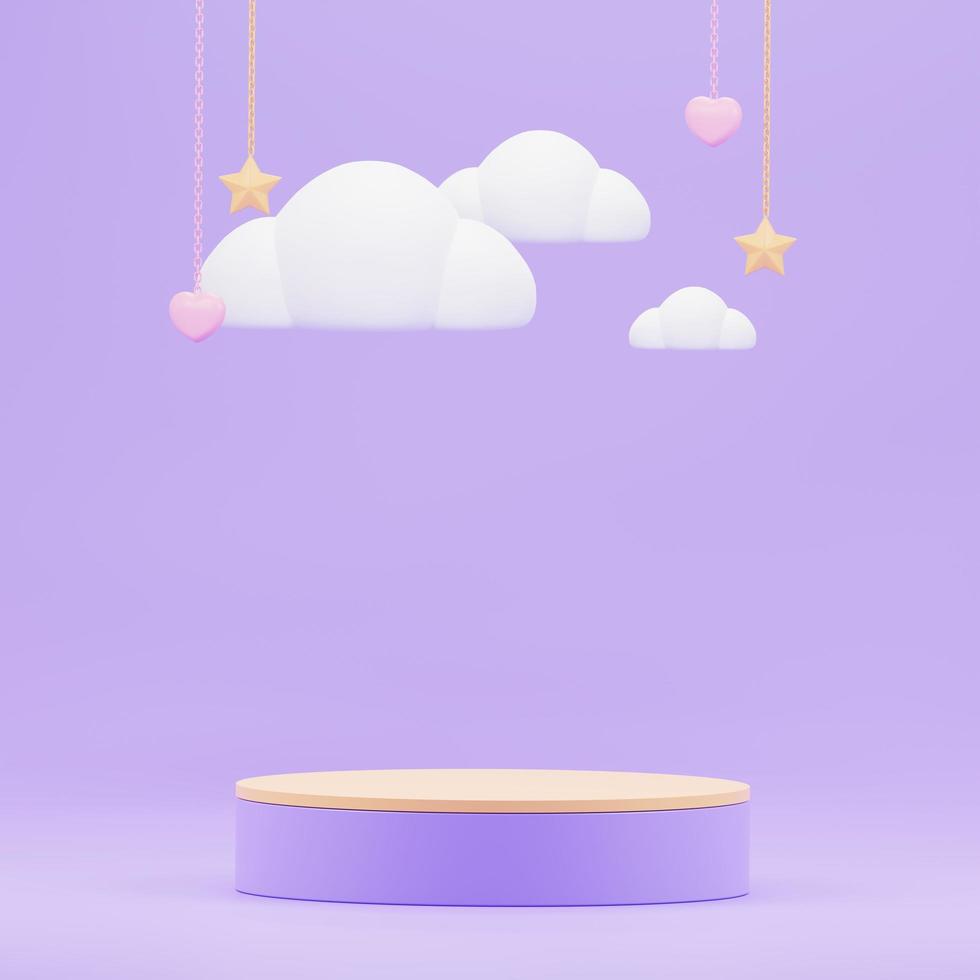 3d abstract scene background podium photo