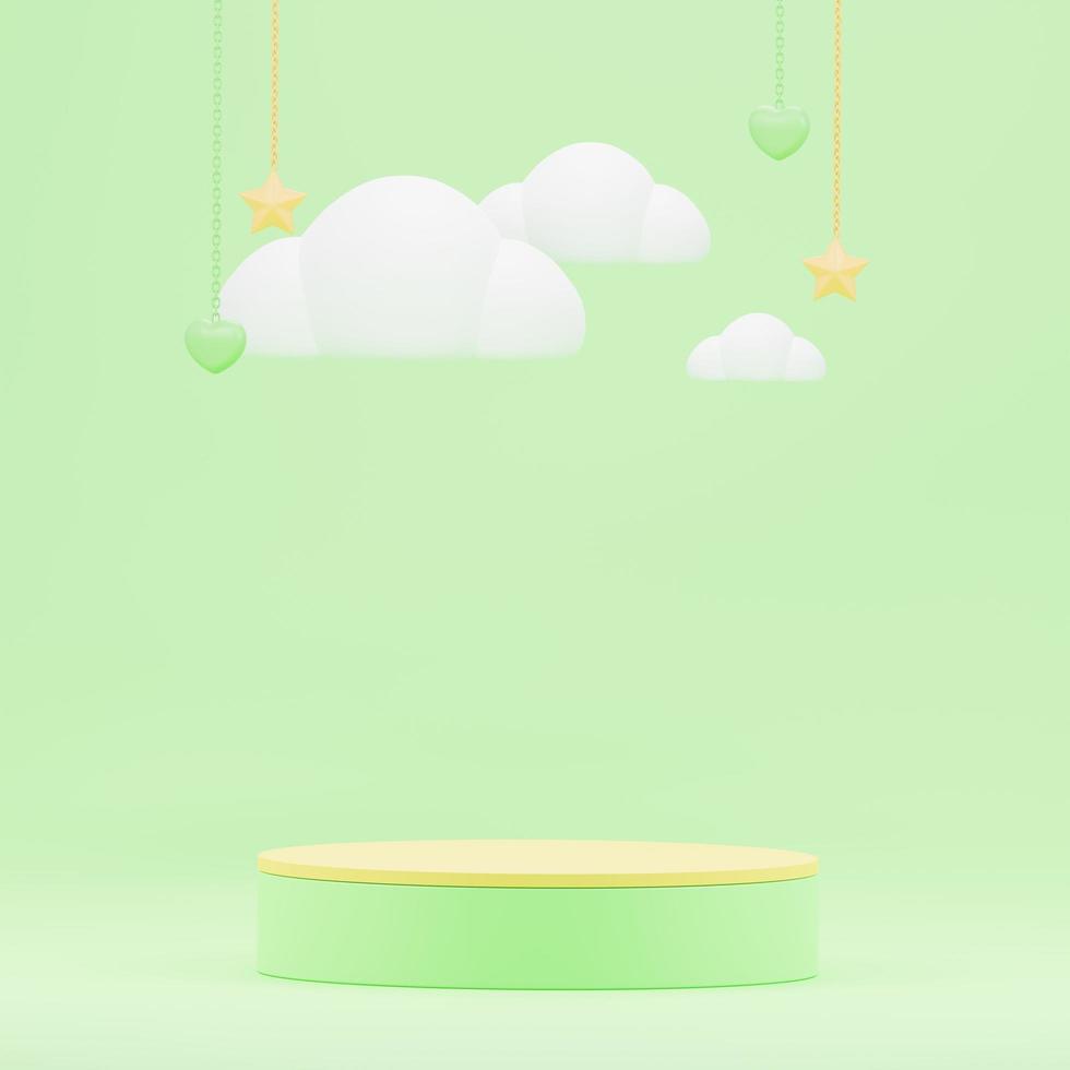 3d abstract scene background podium photo