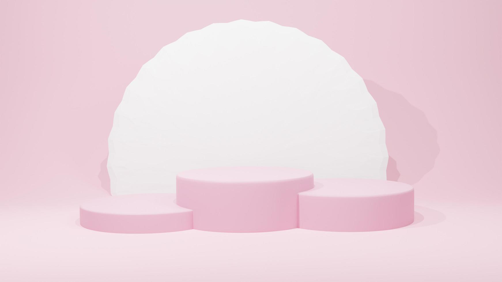 3d abstract scene background podium photo