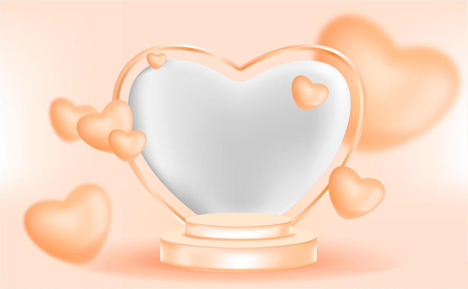 3d abstract scene background podium photo