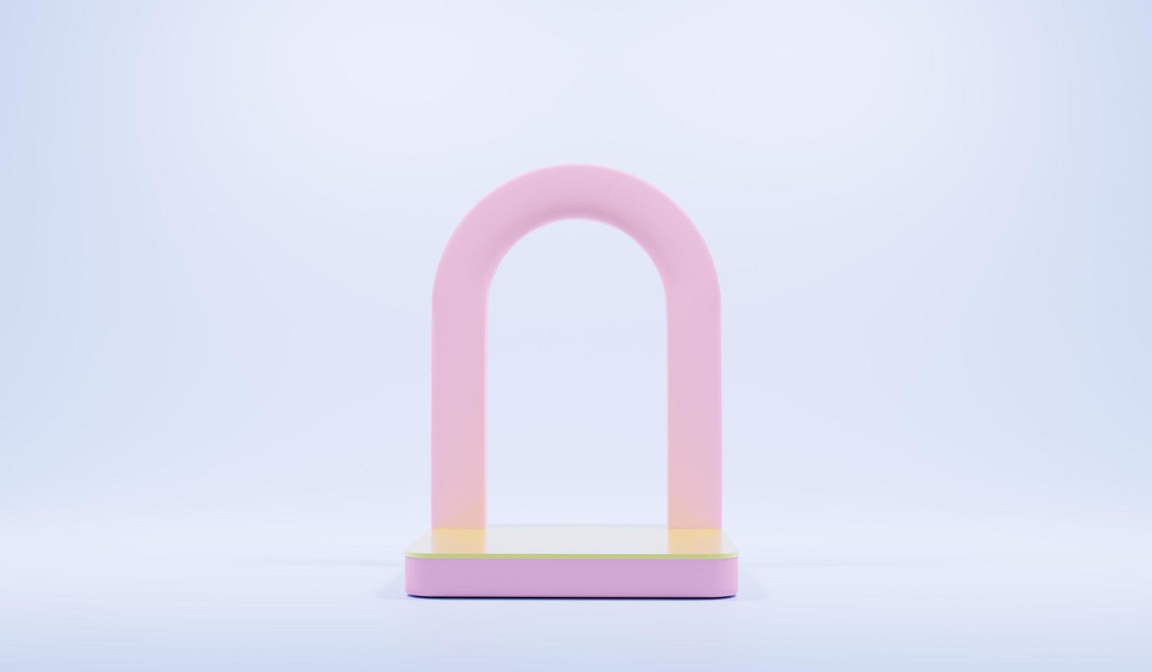 3d abstract scene background podium photo