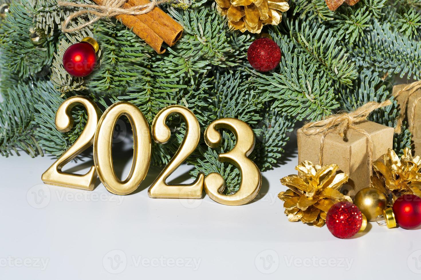 New year 2023 holidays card photo