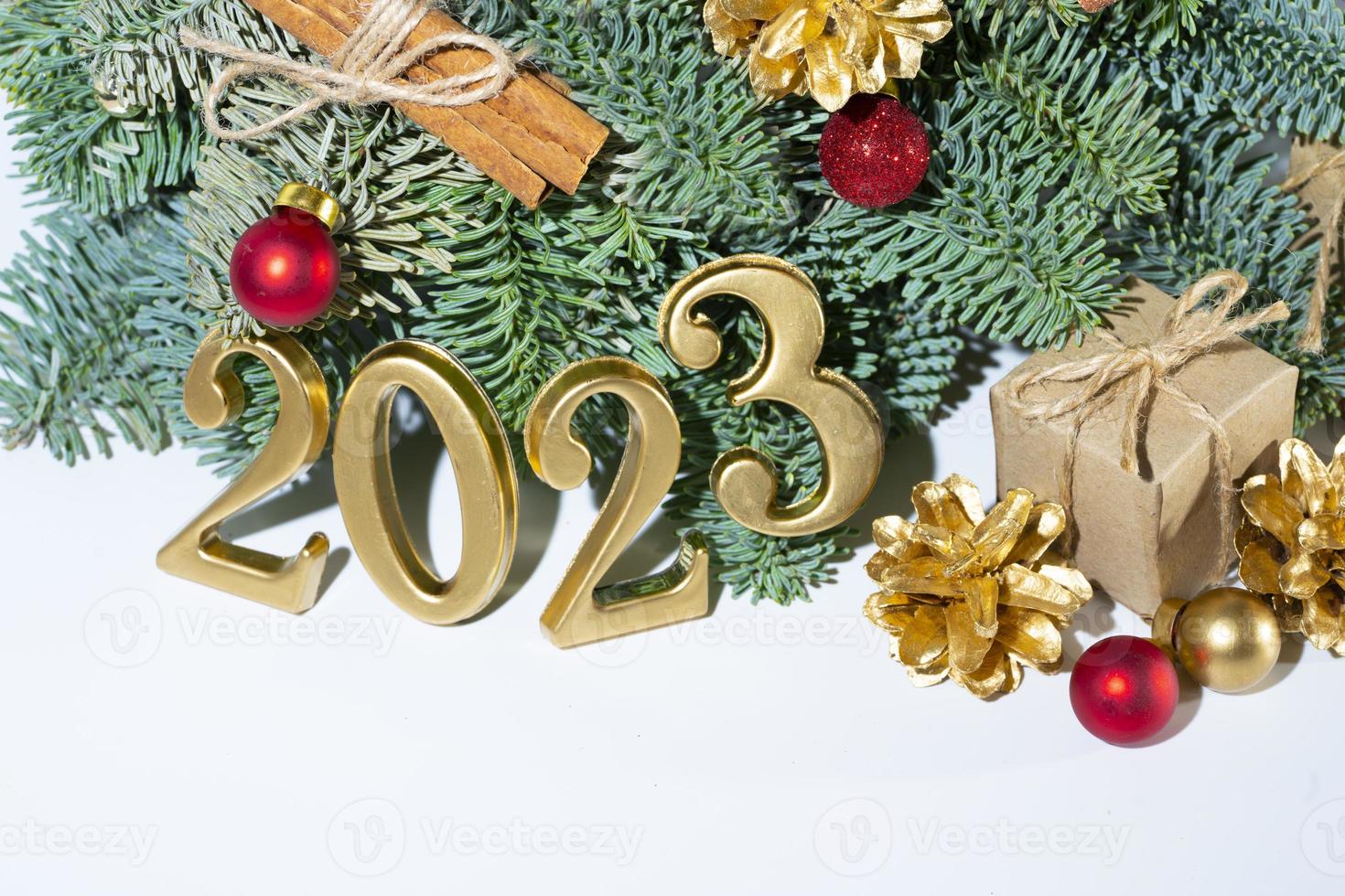 New year 2023 holidays card photo