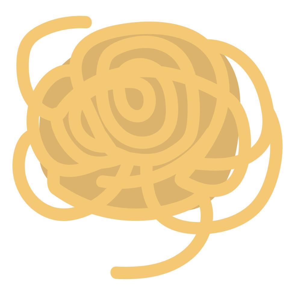 ramen noodle flat sign icon vector
