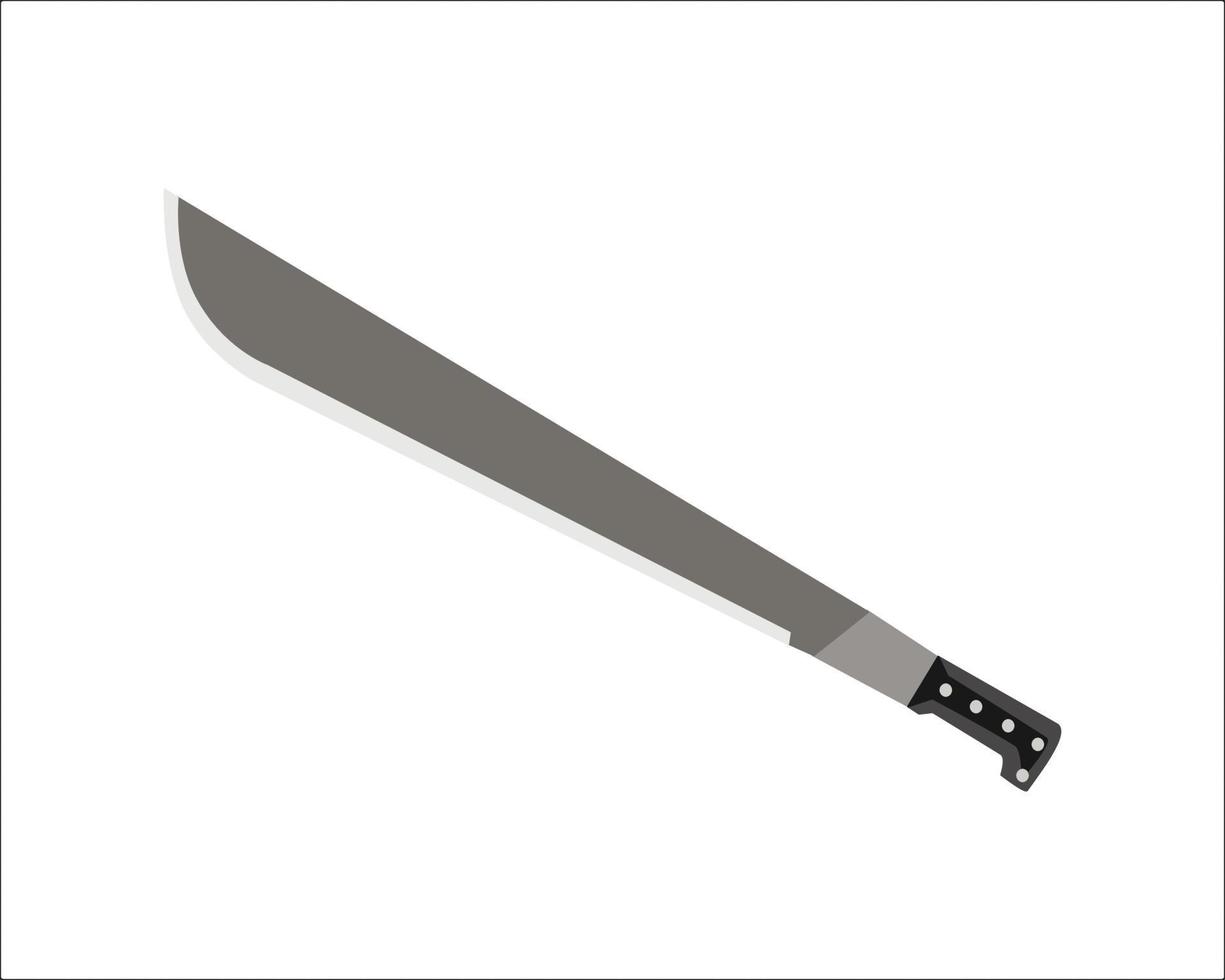 Machete with Heavy Duty Construction for Gardening, Agriculture, Bushcraft, Hunting and Outdoor vector