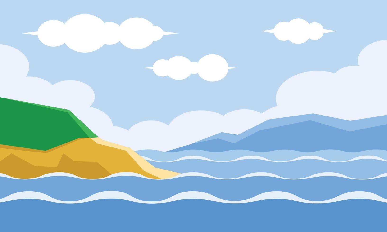 sea and sky background vector