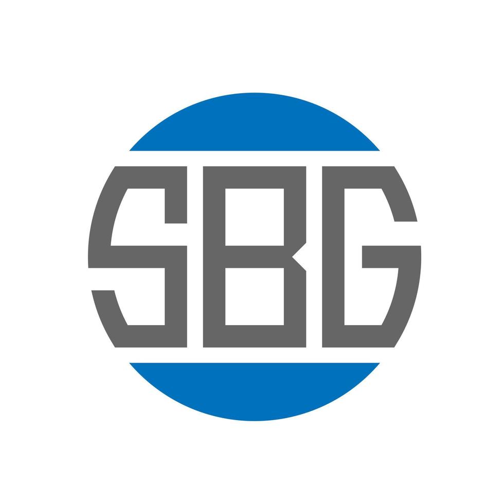 SBG letter logo design on white background. SBG creative initials