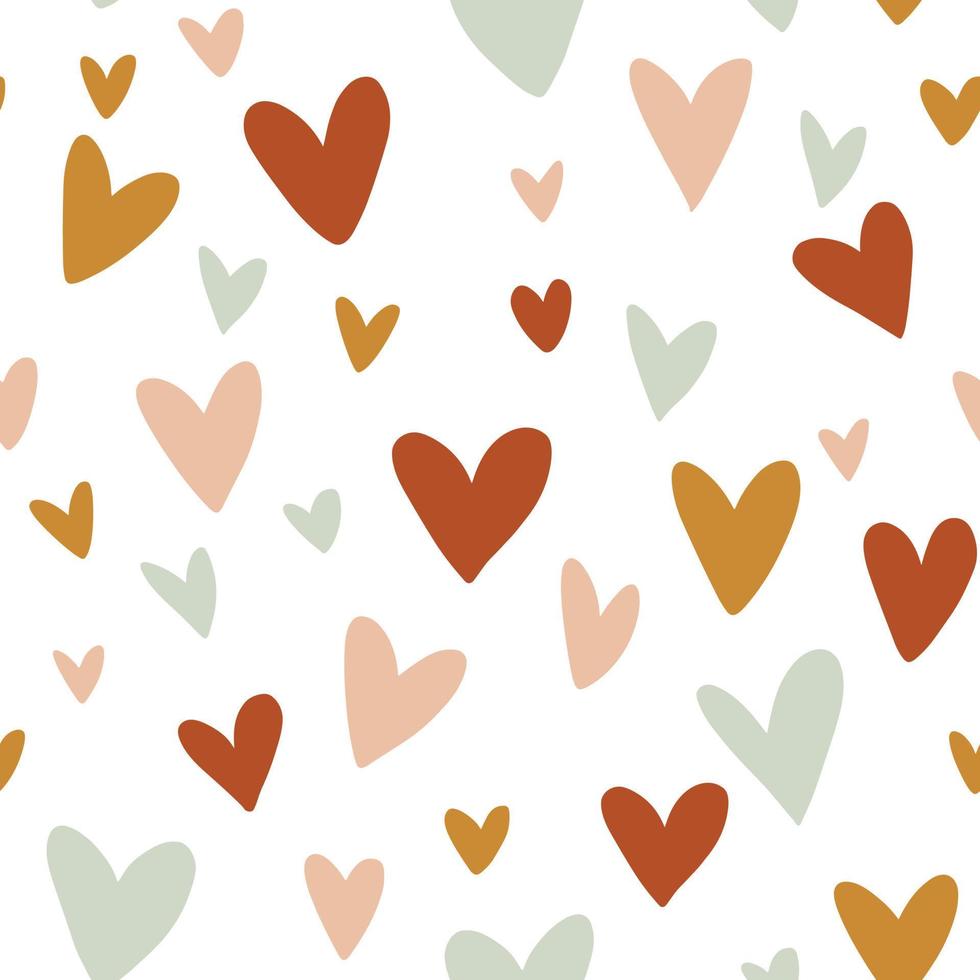 Seamless love heart design vector background. Seamless pattern on Valentine's day. The seamless texture with hart.