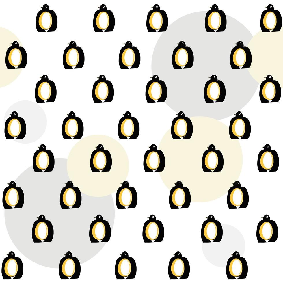 Seamless pattern with penguins on a blue background. Abstract penguin. Wallpaper, print, paper, packaging, textile design. Vector illustration.penguin Seamless pattern vector  polar cartoon .