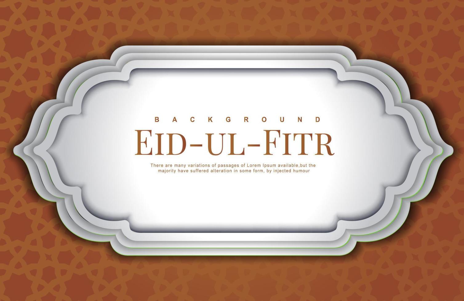 simple Eid mubarak background vector