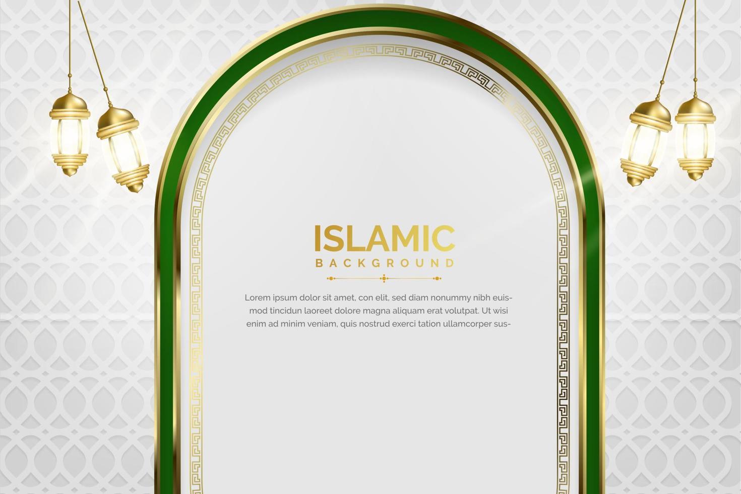 Beautiful Islamic background design vector