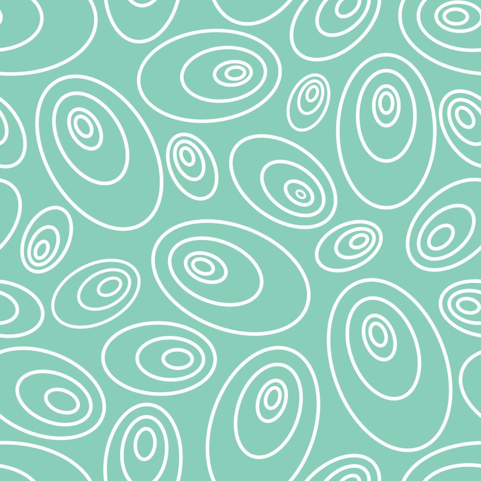 Retro pattern with circles and ovals vector