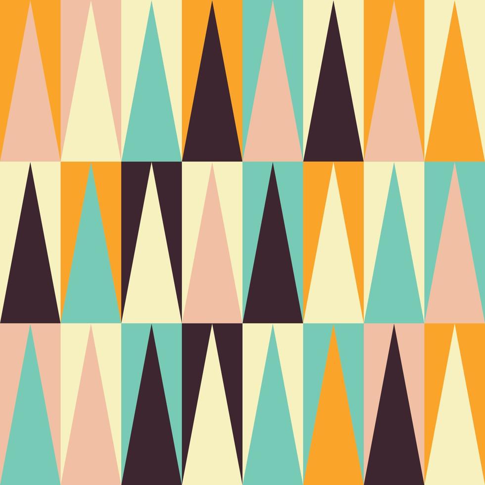Mid Century retro vintage Pattern 70s vector