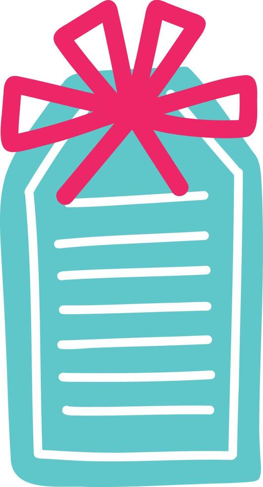 tag for Valentines day. Red tag with love inscription vector