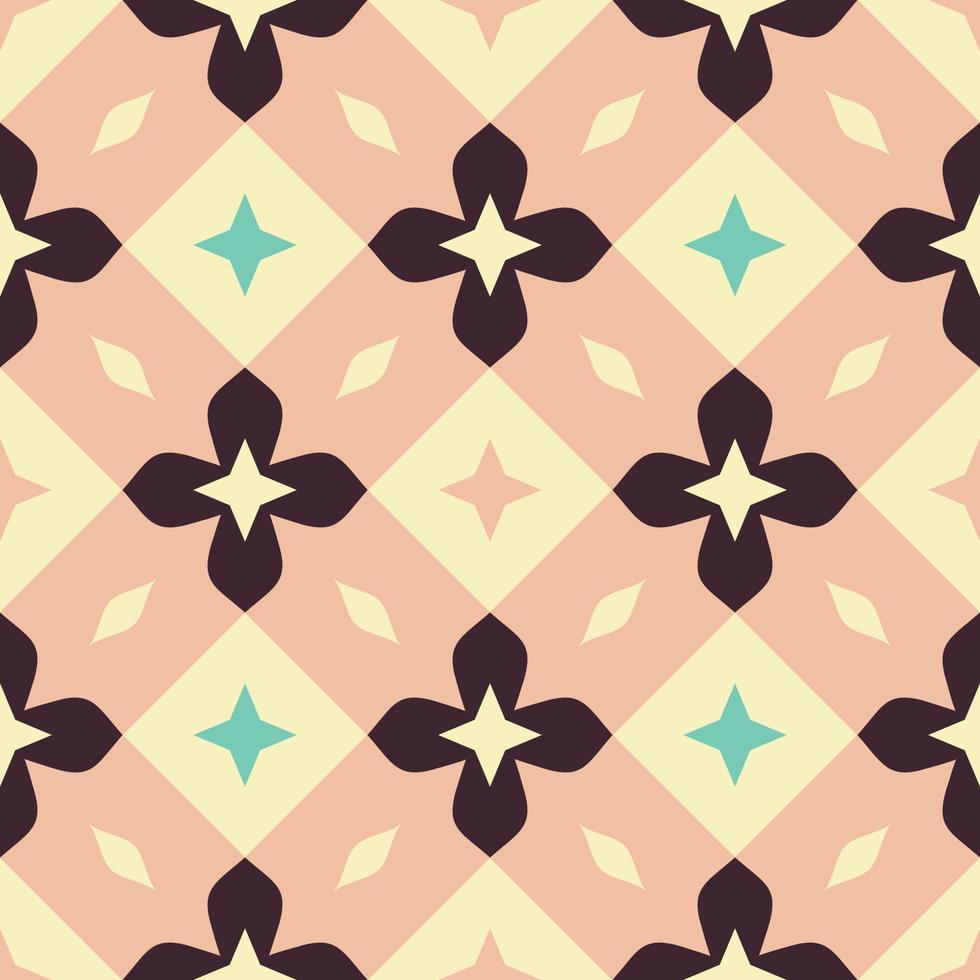 Mid Century retro vintage Pattern 70s vector