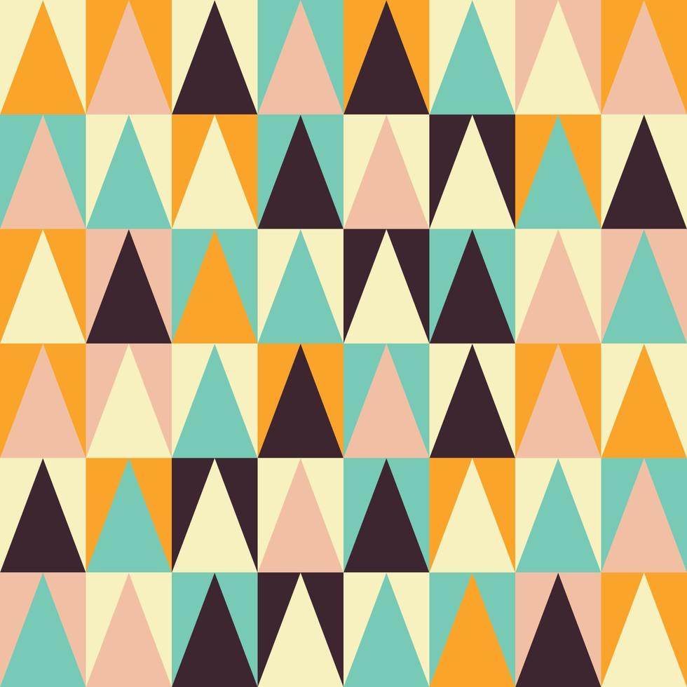 Mid Century retro vintage Pattern 70s vector