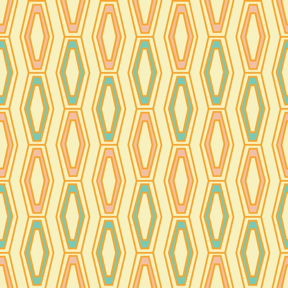 Mid Century retro vintage Pattern 70s vector