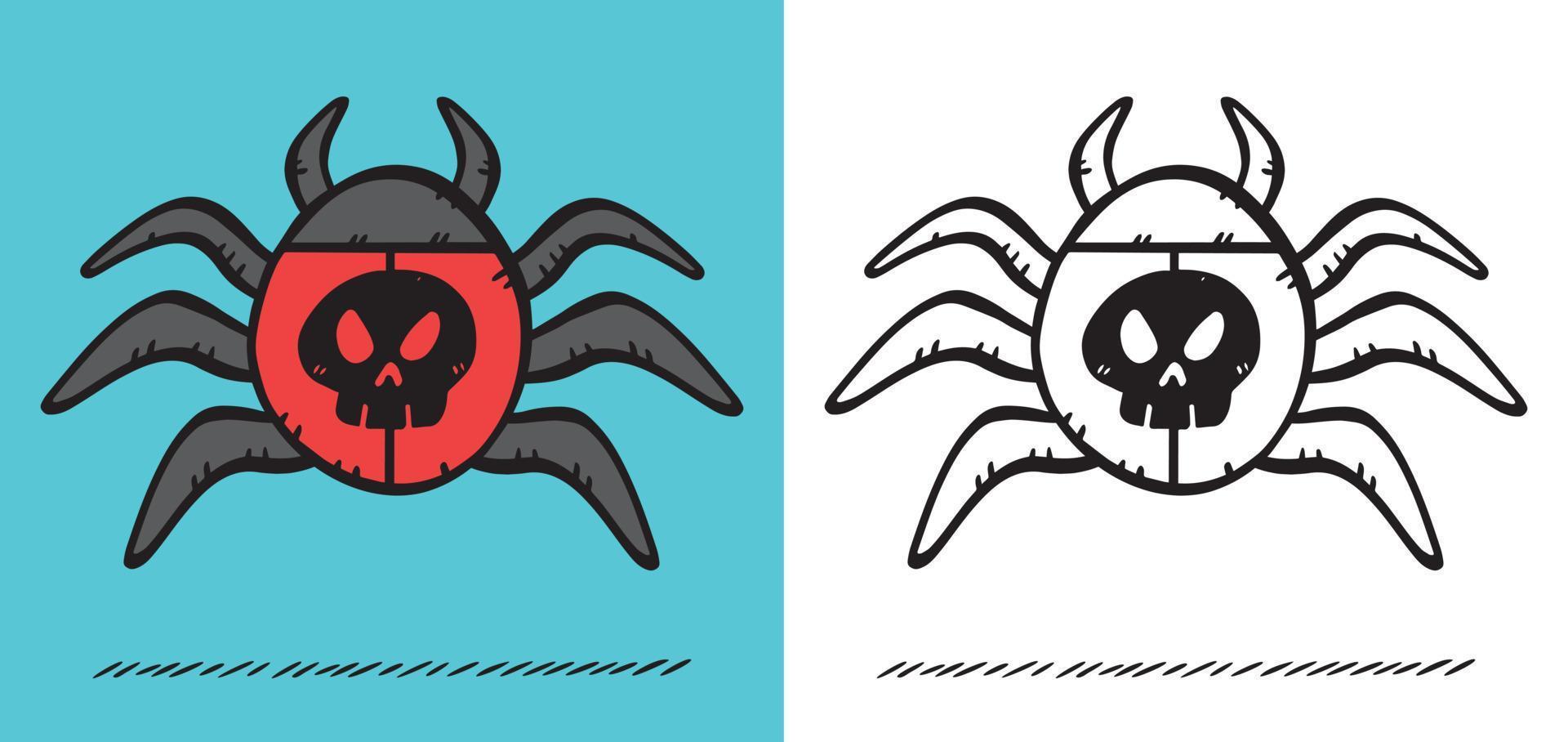 error informático en color o versión en blanco y negro. ilustración dibujada a mano vectorial. vector