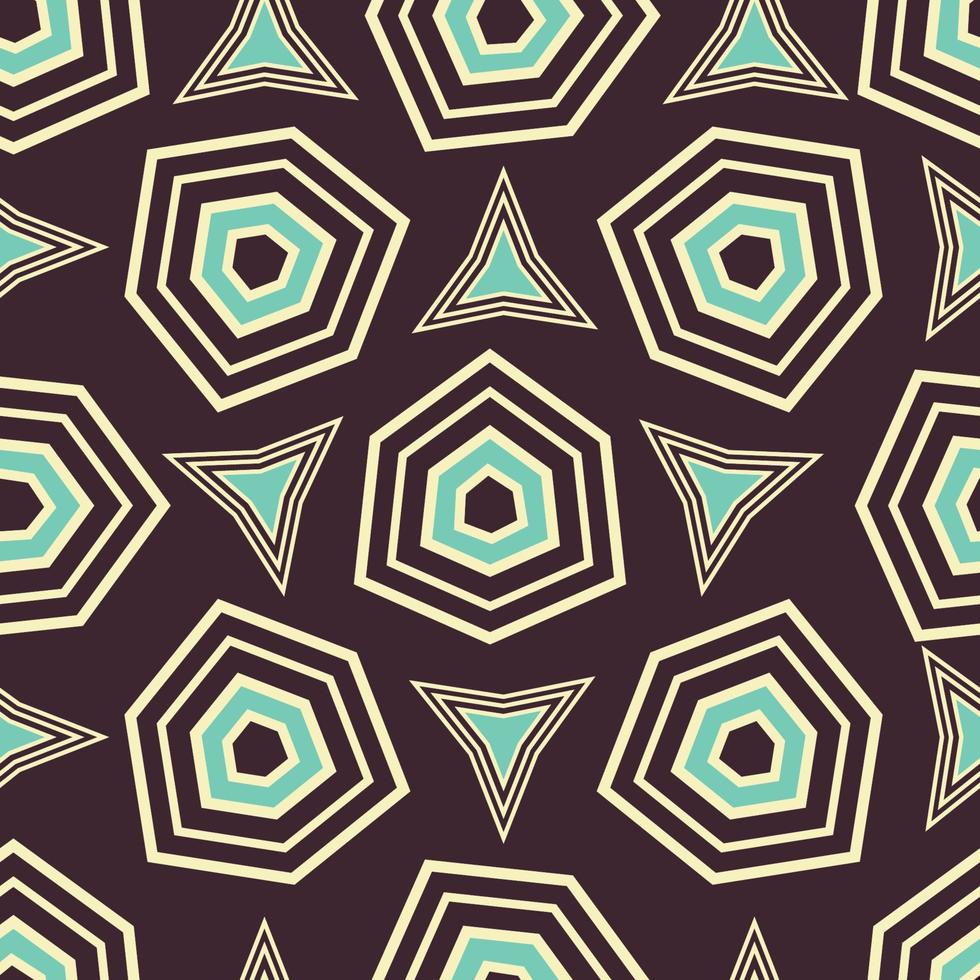 Mid Century retro vintage Pattern 70s vector