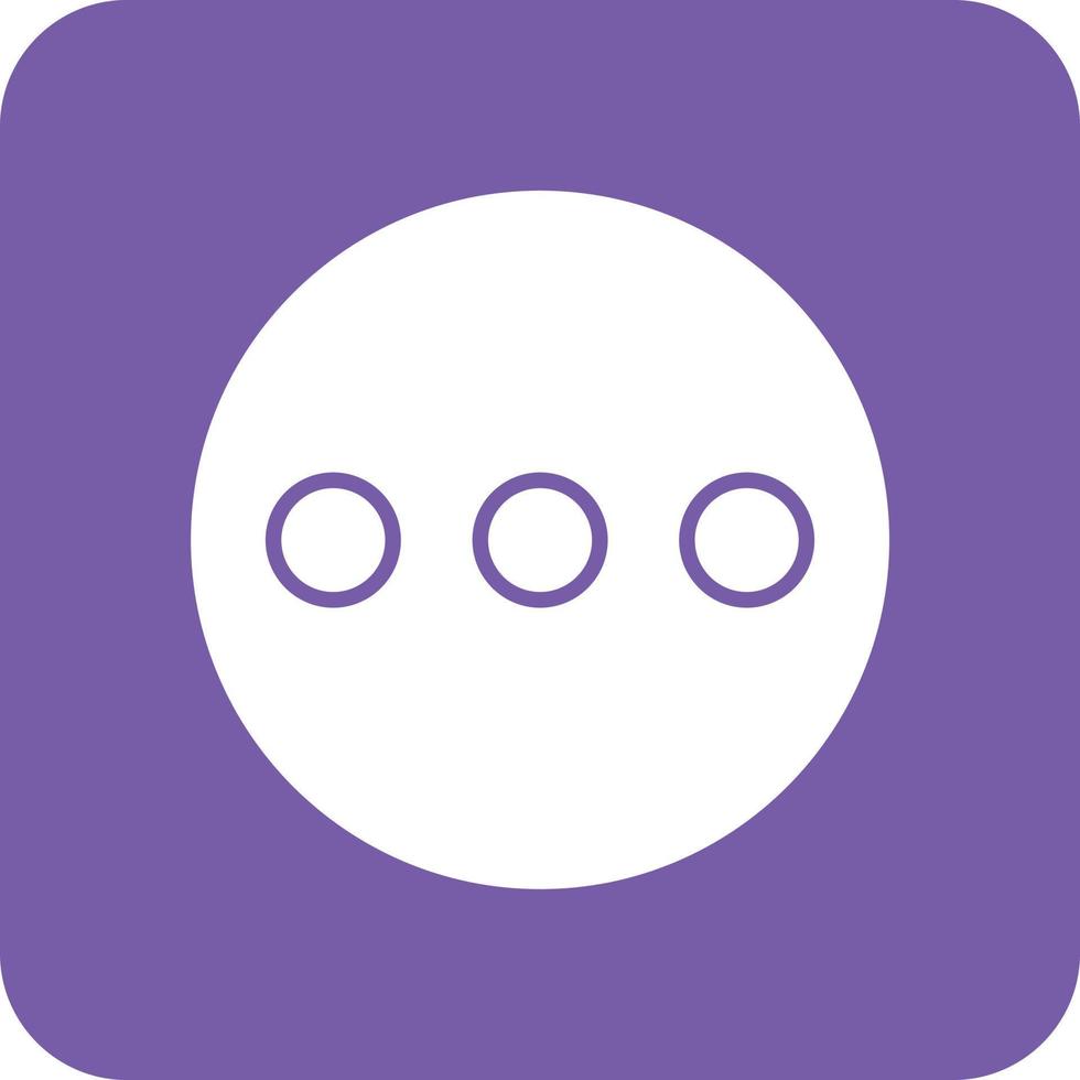 Ellipsis Multicolor Round Corner Glyph Inverted Icon 16072859 Vector