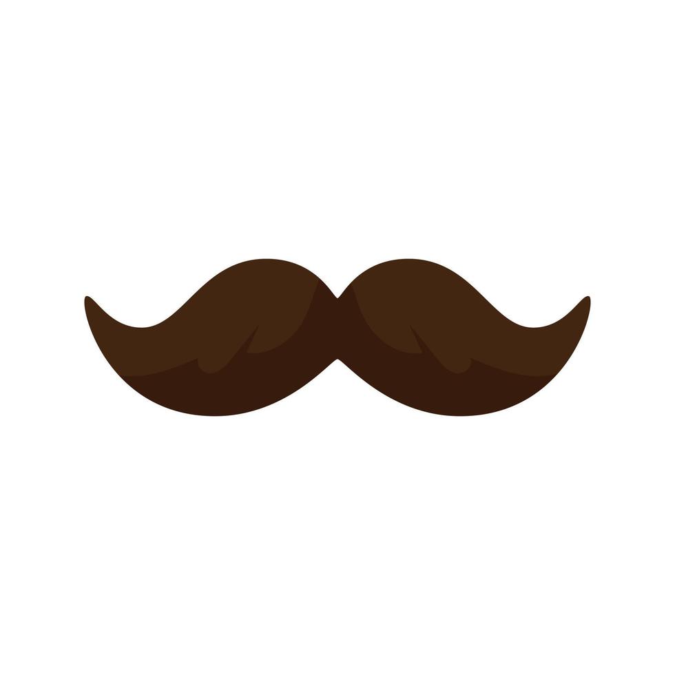 Isolated mustache vector illustration