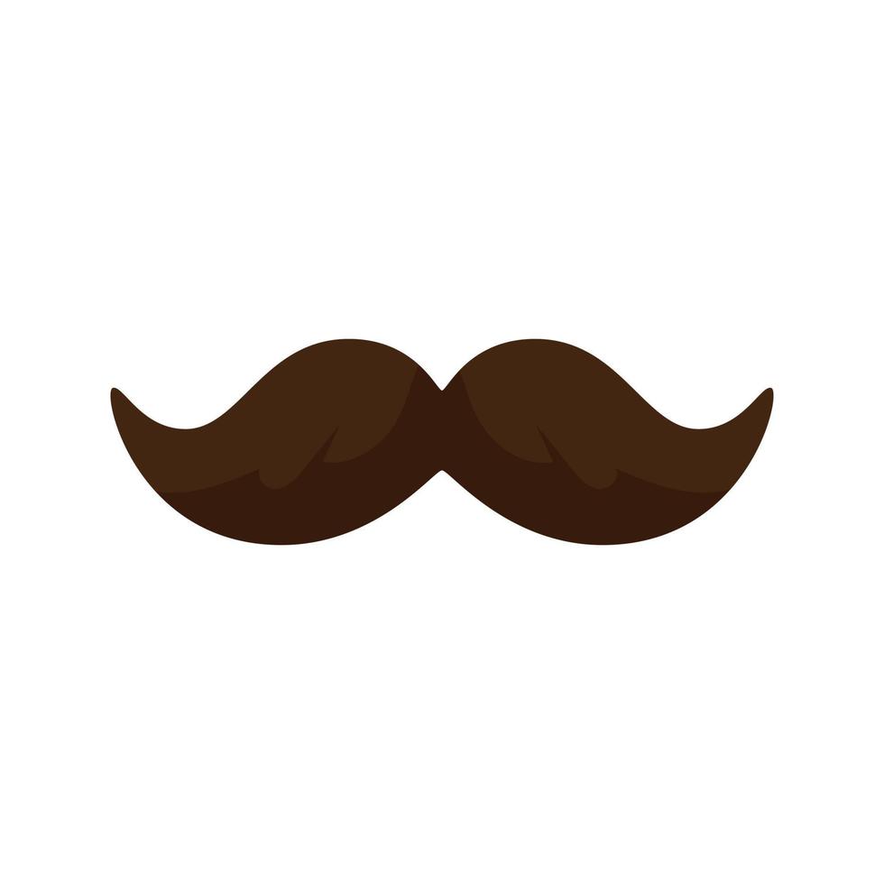 Ilustración de vector de bigote aislado